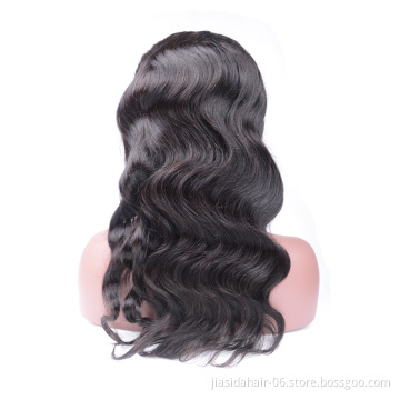 Raw Virgin Indian  Pre Plucked Natural Hairline Long Straight Human Hair 360 Lace Front Closure Wig For Black Women